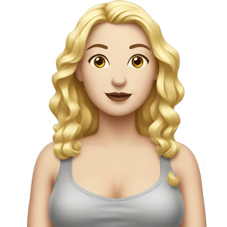 three white women plus size emoji