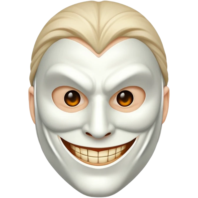 masked man, evil, smile emoji