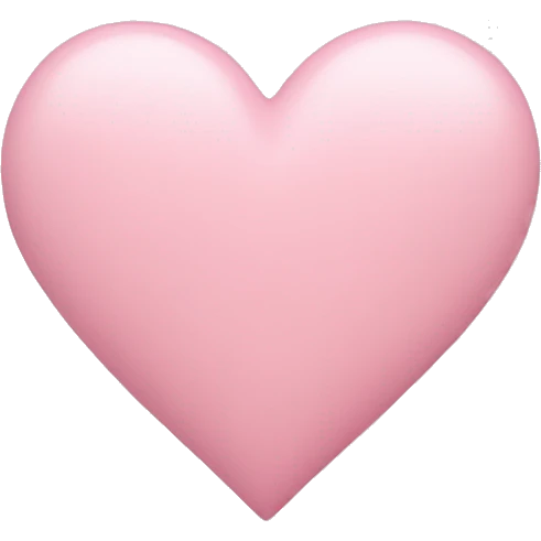 pastel pink heart emoji