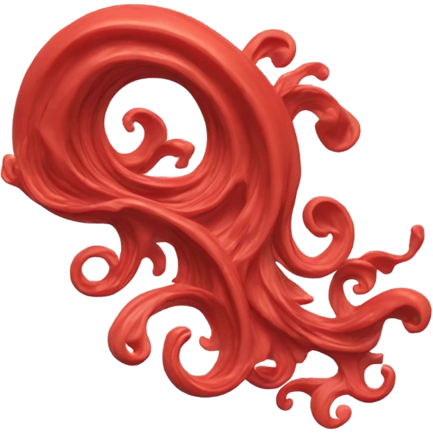 Red waves emoji