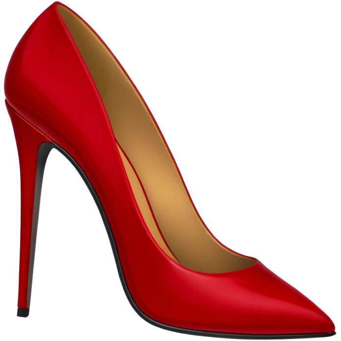 Dark red stiletto  emoji