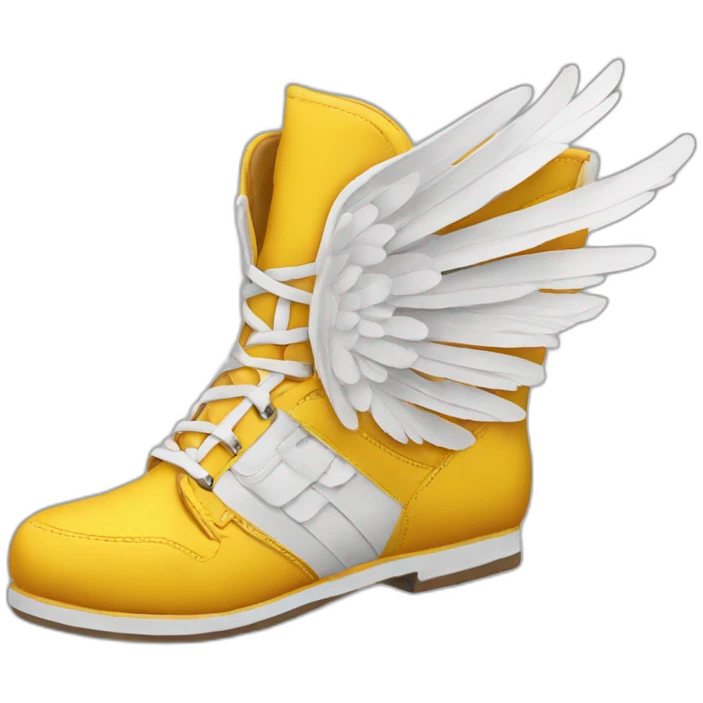 chaussure avec des ailes emoji