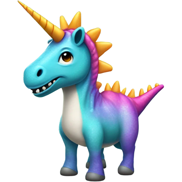 unicorn in a dinosaur costume emoji