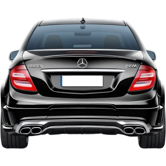 Mercedes w204 c63 rear view emoji