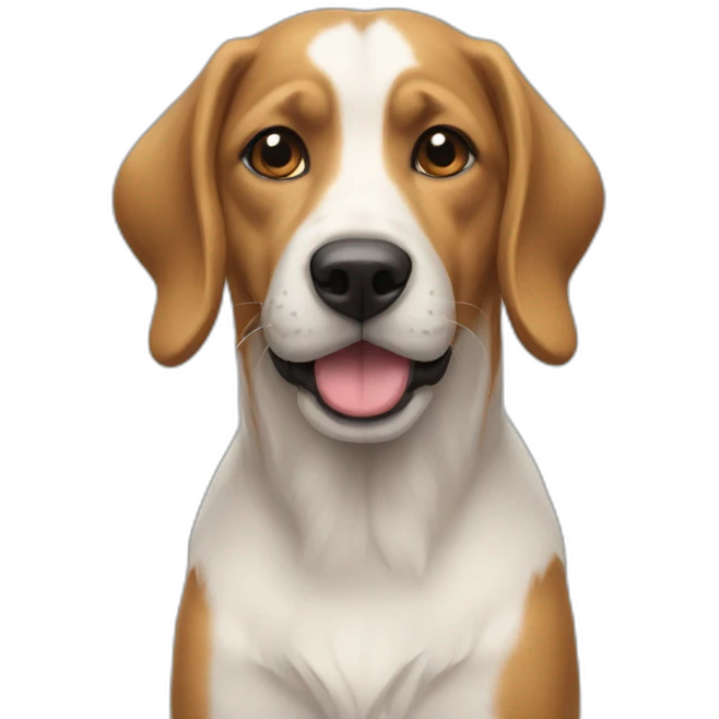 Chat sur chien emoji