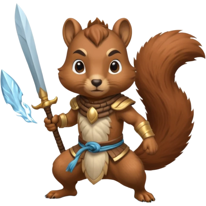 water bending squirrel warrior emoji