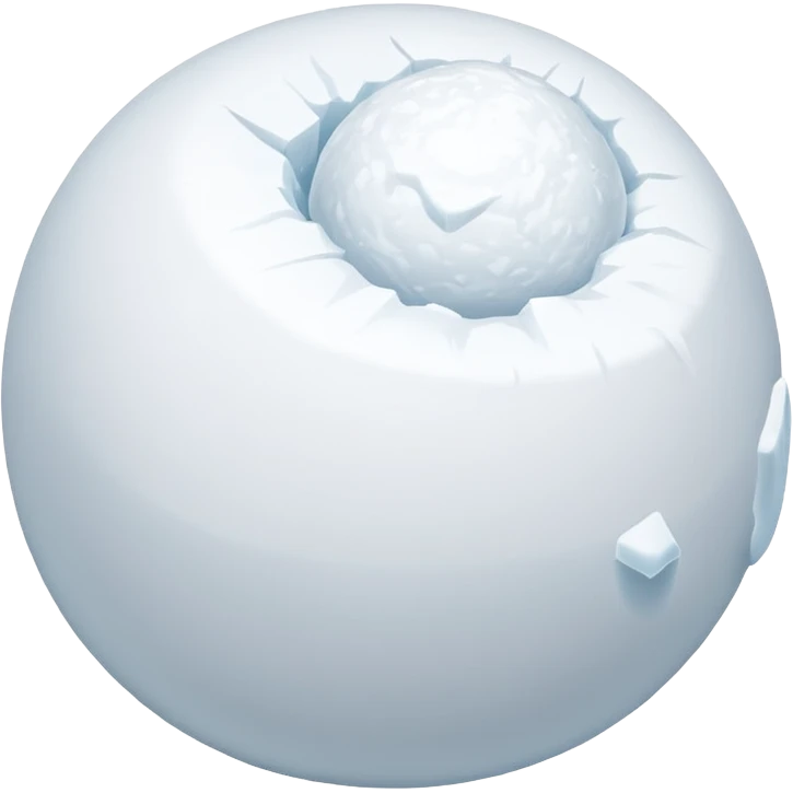 snowball gets bigger while it's rolloing down emoji