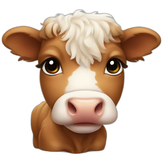 baby scottish cow emoji