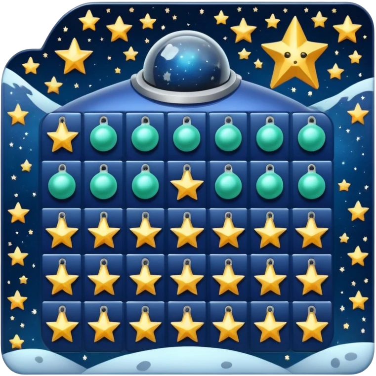 advent calendar space christmas emoji