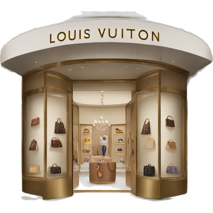 Louis Vuitton boutique emoji