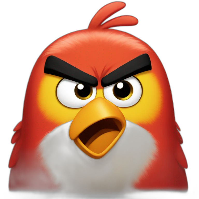 Angry bird emoji