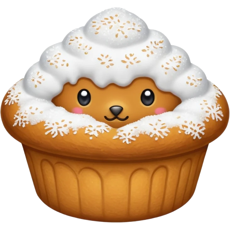 a slovenian traditional donut krof emoji