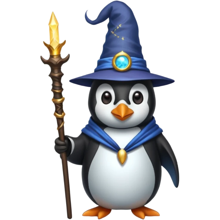 Penguin Wizard emoji