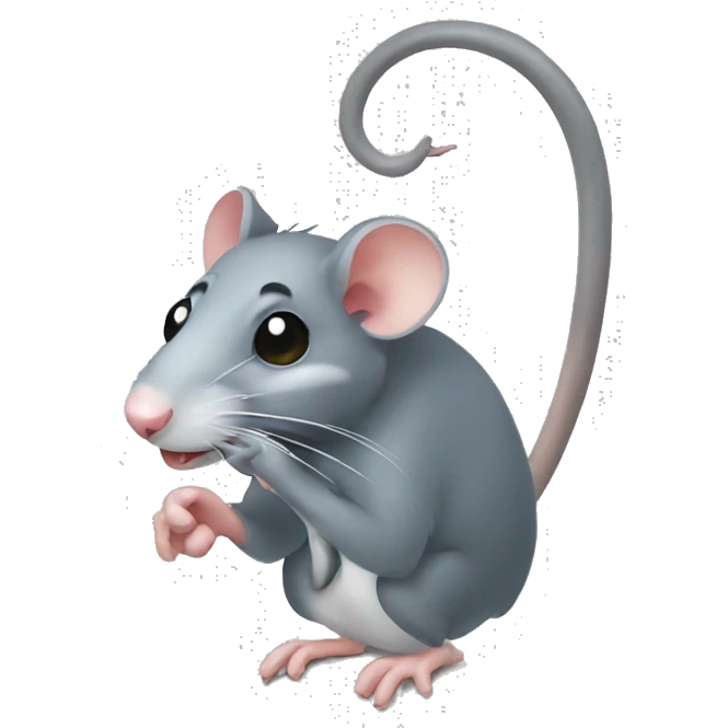 Rat on hook emoji