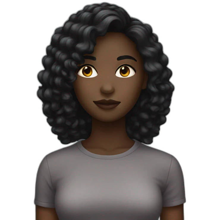 Darker pretty girl emoji