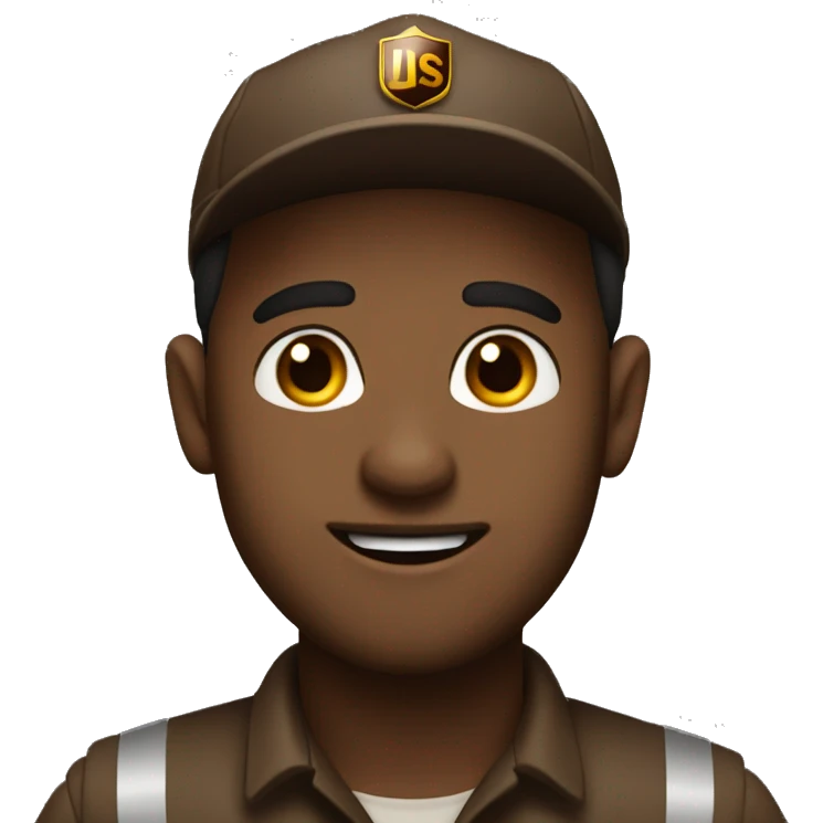 Geoff as ups driver  emoji