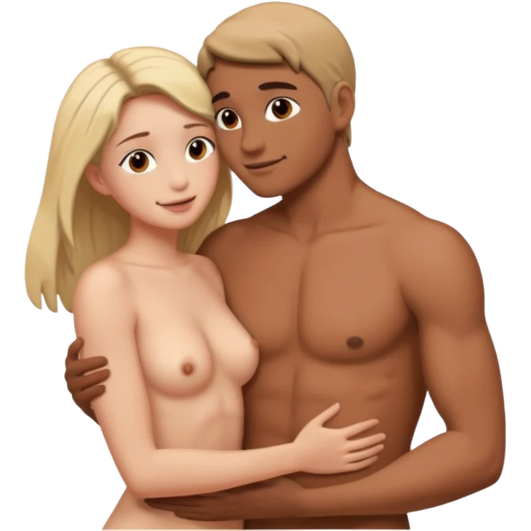 Couple having sex while naked emoji