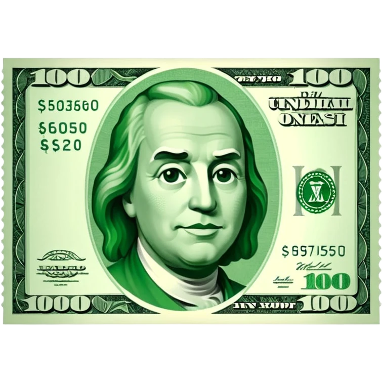 $100 bill emoji