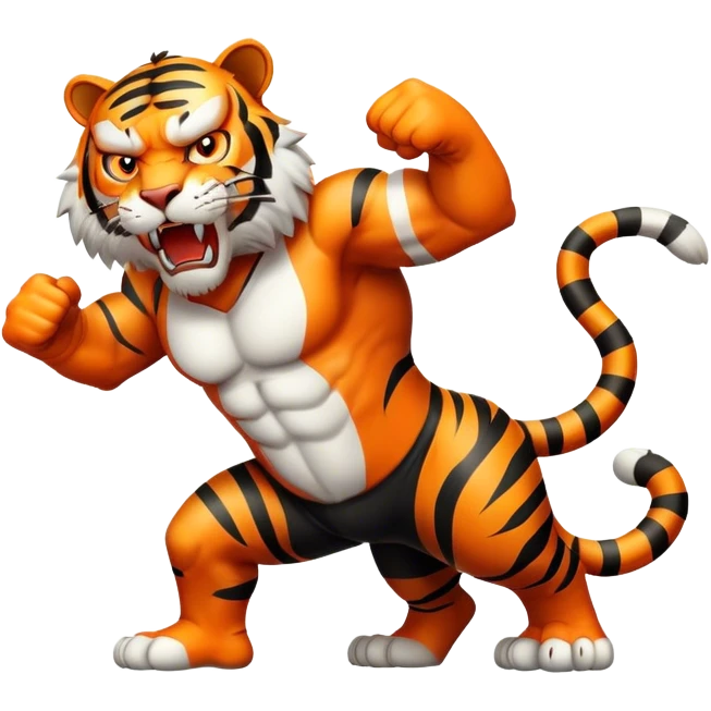 ANGRY Tiger body emoji