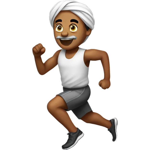 Mahagma Ghandi Running emoji