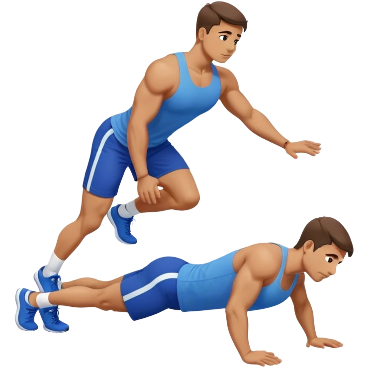 glute-bridges-exercise guy with blue shorts  emoji
