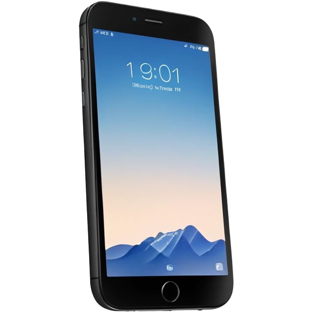 A modern smartphone with a clean screen and rounded edges, shown from the front. No interface, minimal detail emoji