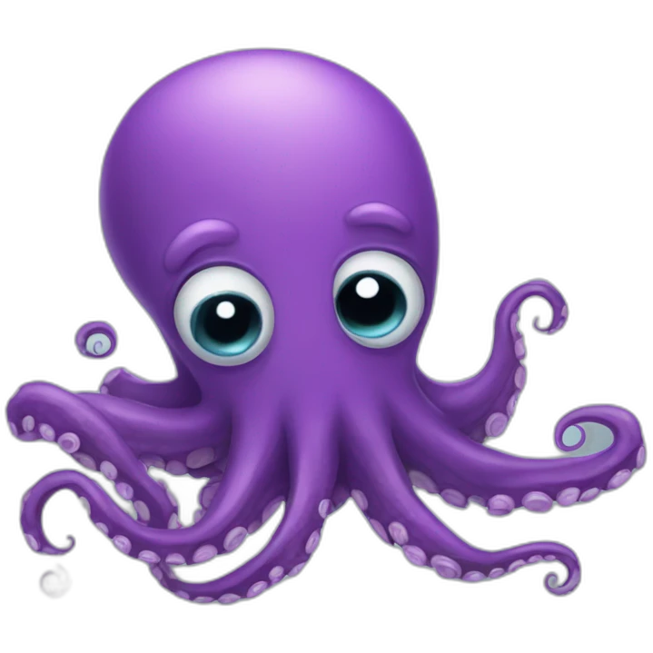 Very sad octopus  emoji