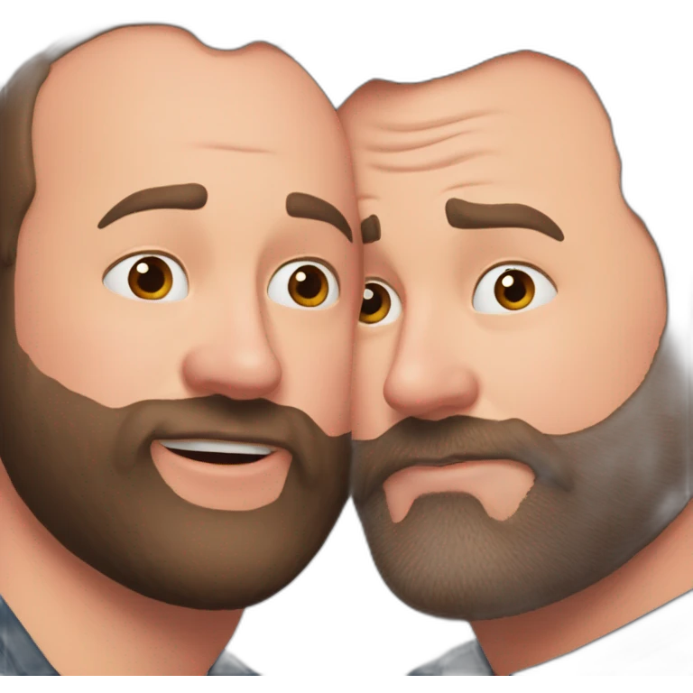 tom segura kissing bert kreischer emoji