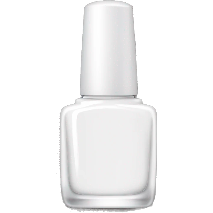 white nail polish bottle emoji