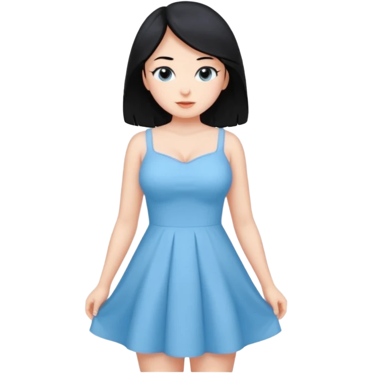 Girl naked black hair with big breasts and open show pussy naked full body  emoji