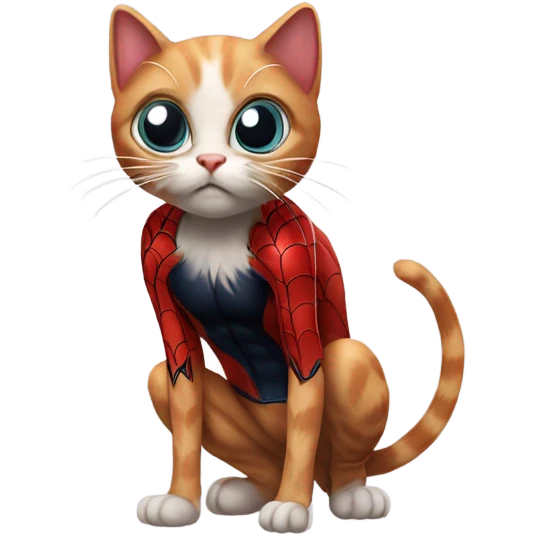 Spider man cat emoji
