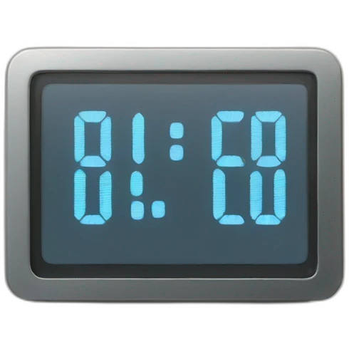 digital clock emoji