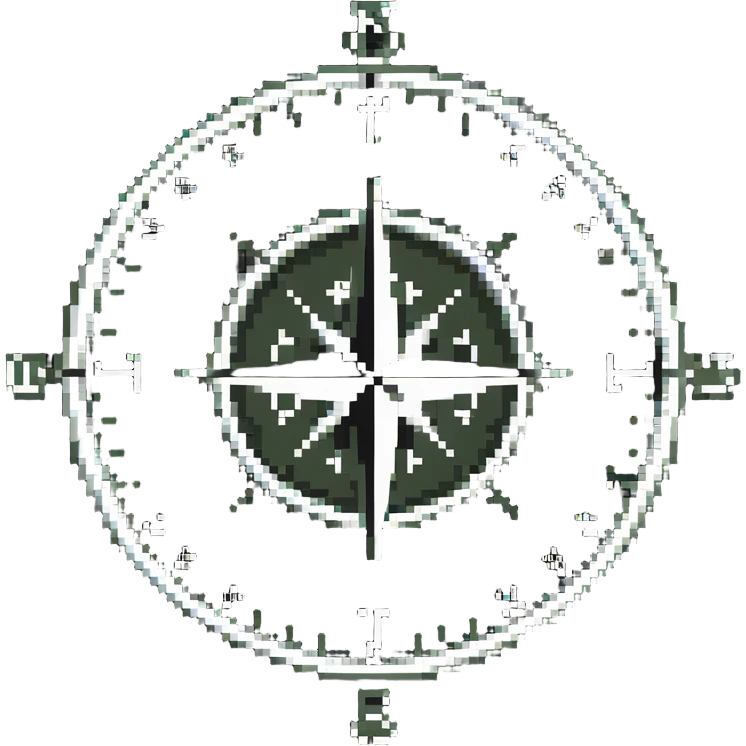 Army tactical compass with NATO symbol emoji