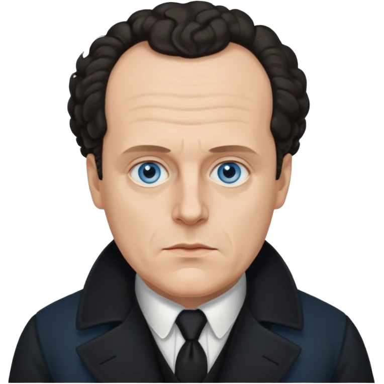 Sergei Eisenstein with blue eyes emoji