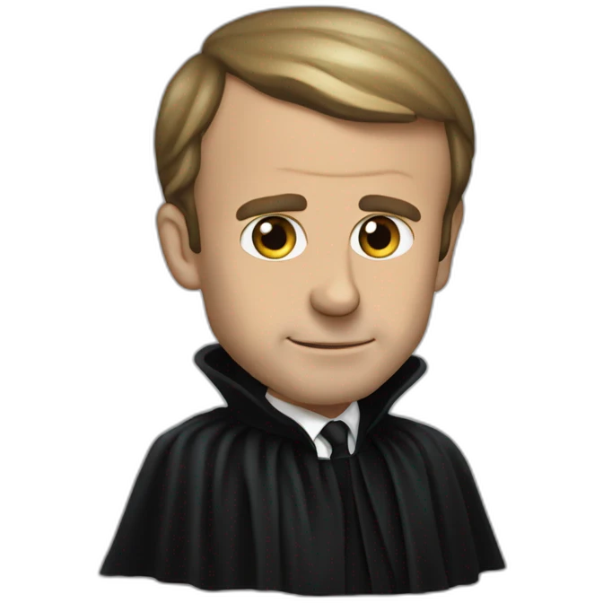 Emmanuel Macron en dark vador emoji
