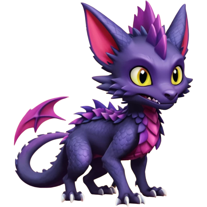 Spyro-Toothless-Sergal-Lykoi-Pokémon-Fakémon-creature-hybrid emoji