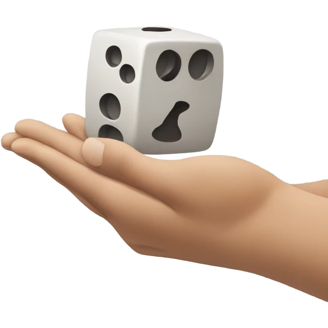 Person rolling a dice emoji