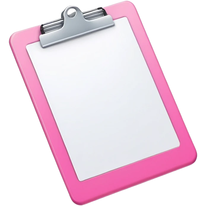 Pink clipboard emoji