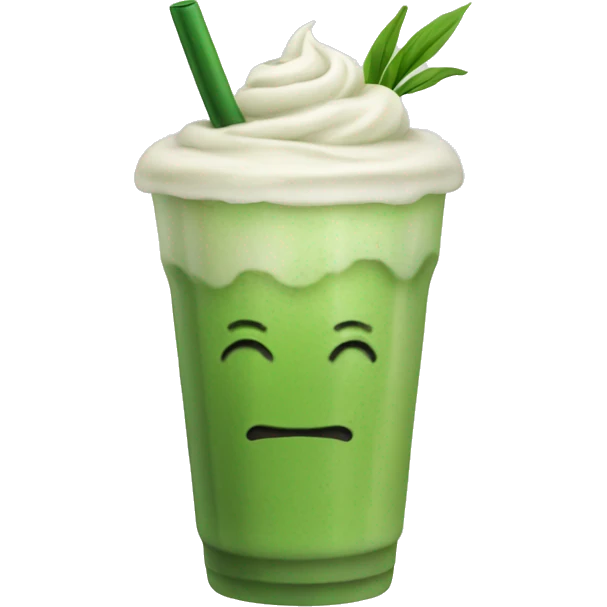 iced matcha latte emoji