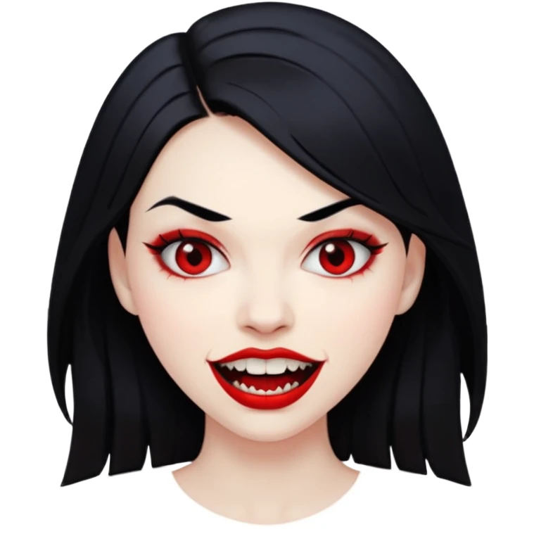 Vampir, Girl, Teeth, Fangs emoji