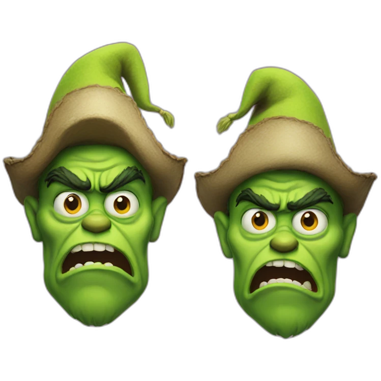 grinch cursed pirate emoji