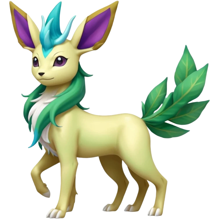 Suicune-Aurorus-Leafeon-Meganium-fusion (full body) emoji