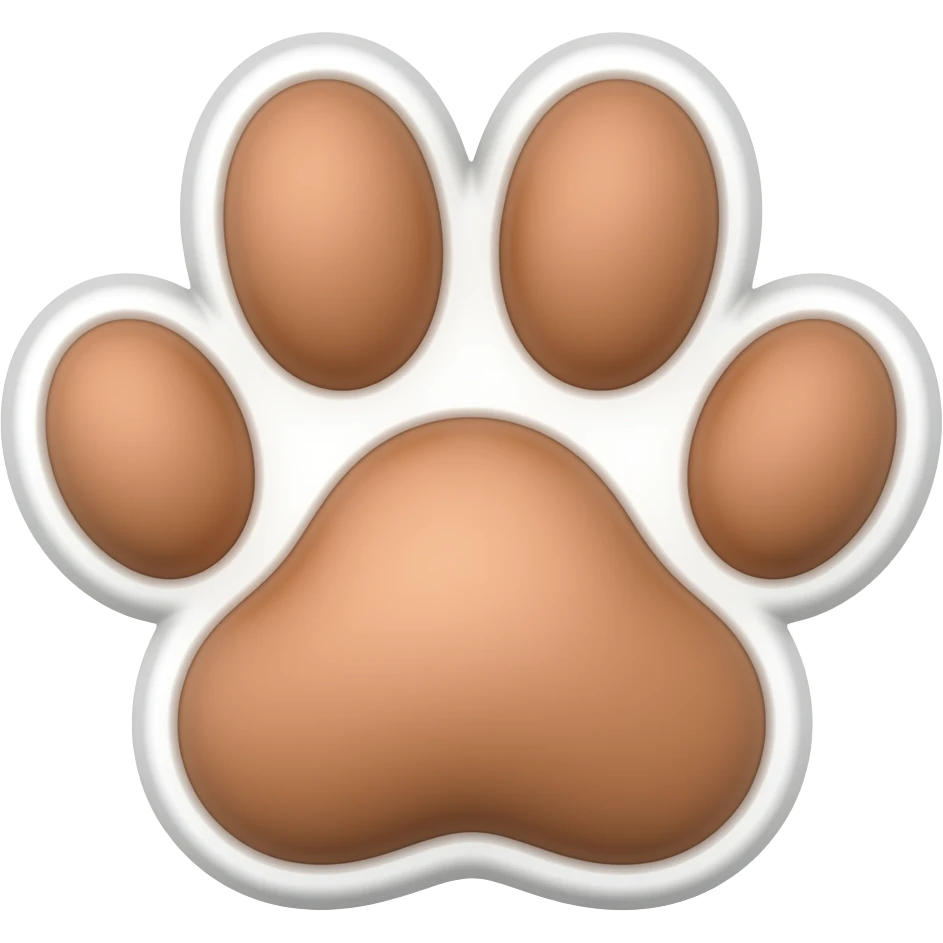 paw print heart emoji