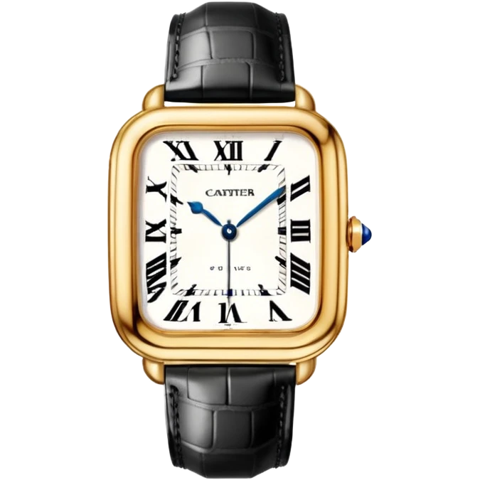 gold cartier watch emoji