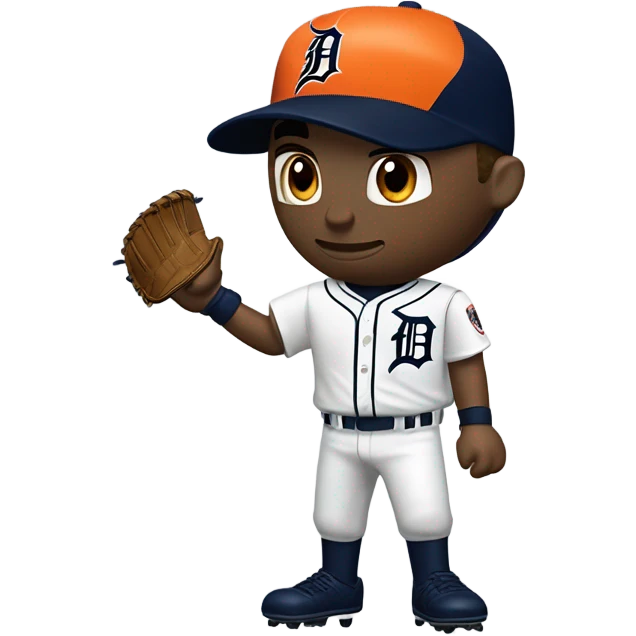 Detroit tigers baseball player emoji