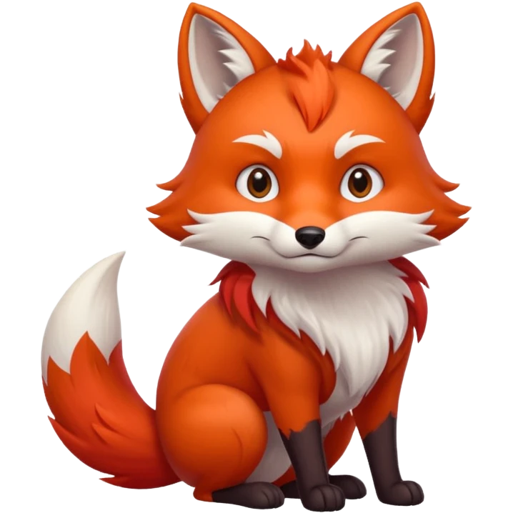 crimson brave fox emoji