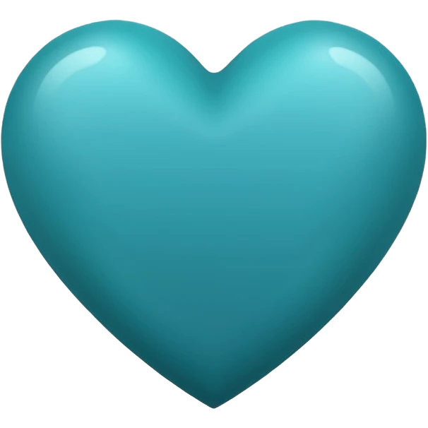 dark turquoise heart with gradient emoji