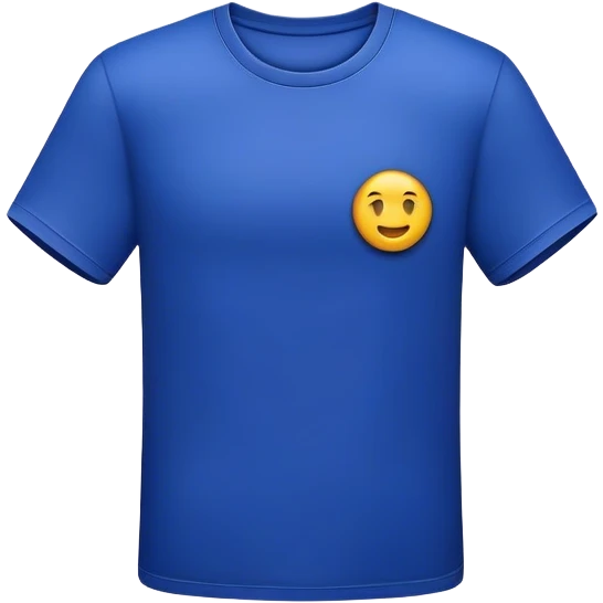3D dark blue t-shirt emoji
