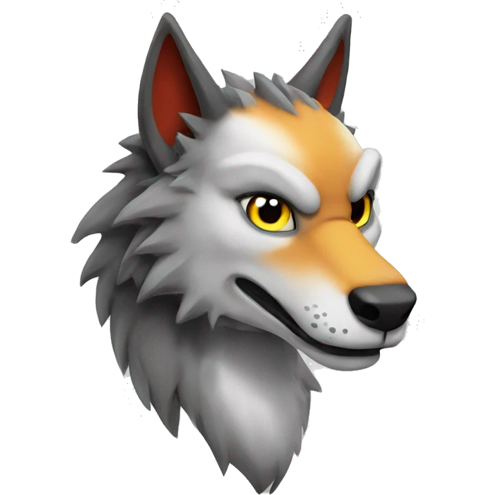 Dragon half wolf  emoji