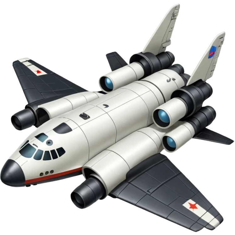 realistic Russian Buran spacecraft emoji